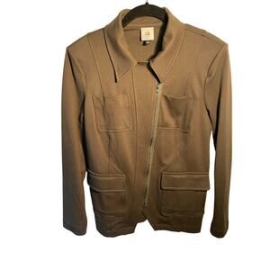 Women's Cabi Moto Olive Green Jacket Size Small